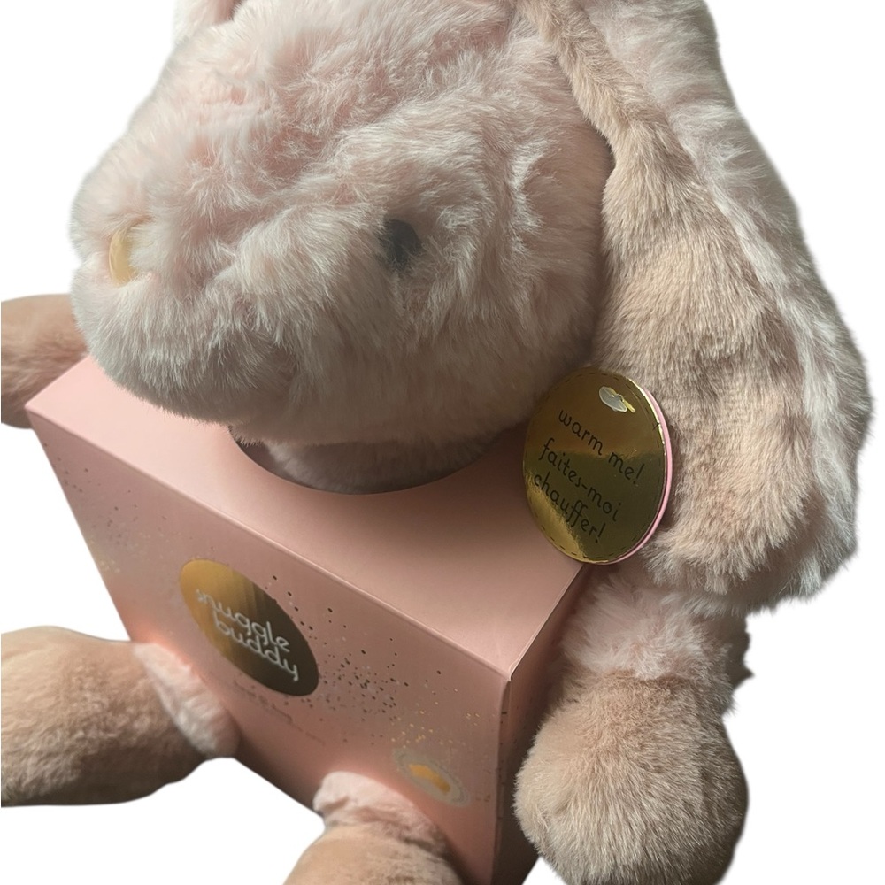 Pink Plush huggable Bunny with heat pack inside - NWT - Picture 2 of 4